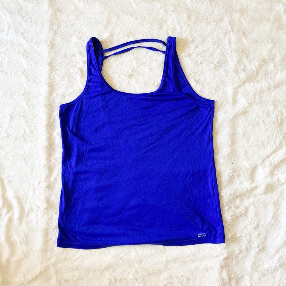 Splits59 backless athleisure tank top